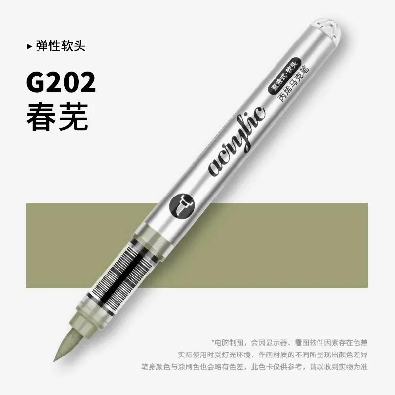 GRASP 120/1 Цвета Акриловые Маркеры Кисти-Ручки для Ткани Рок-Живописи Перо Камень Керамика Холст DIY Канцелярские Товары Художественные Принадлежности