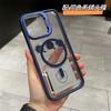 Тонкий чехол для телефона из ПК со скрытой подставкой Защита камеры для iPhone 12 до 16 Pro Max Магнитный