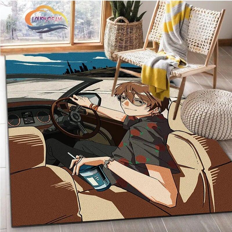 Последний анимированный ковер Suzume Anime 3D печать декоративный коврик для детей и девочек гостиная спальня диван коврик