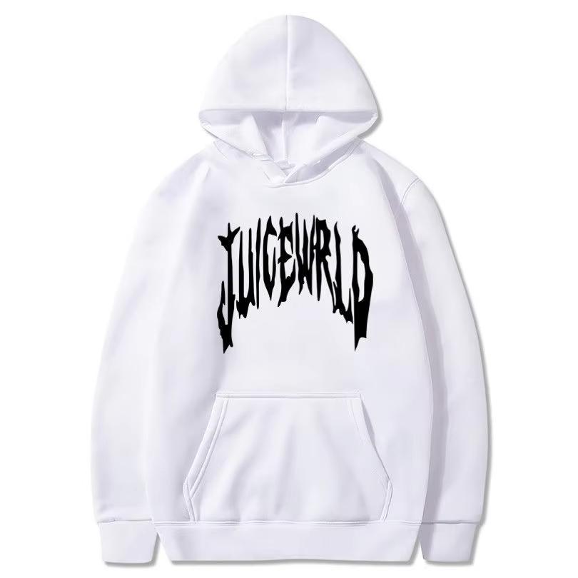 Толстовка с капюшоном с принтом букв Rapper Juice Wrld 999 модная повседневная спортивная одежда Y2k для женщин Толстовка