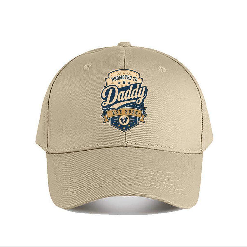 Retro New Dad Celebration Emblem Baseball Cap Fashion Outdoor Sports Sunhat Unisex Snapback Cap Womens