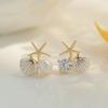 Starfish Studs Earrings Ear Studs Party Jewelry Gift Studs Earring Ear Studs Girl Ear Jewelry Alloy Material for Party