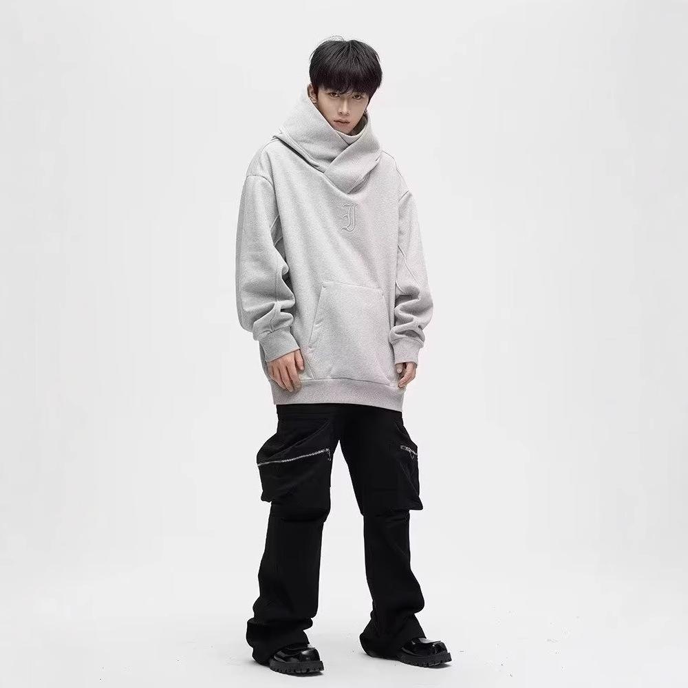 Мужская свободная толстовка с капюшоном в стиле Wasteland, американский бренд, вышитый дизайн «Социальная фобия», модная одежда для пар.