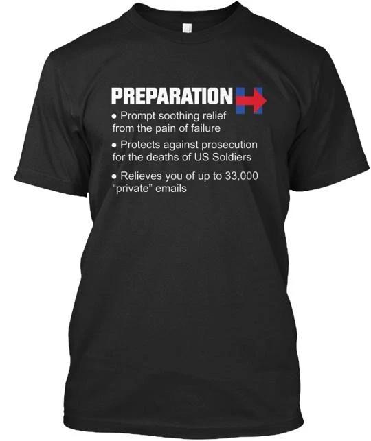 Футболка Preparation H Hillary Tee Сделано в США Размеры от S до 5XL