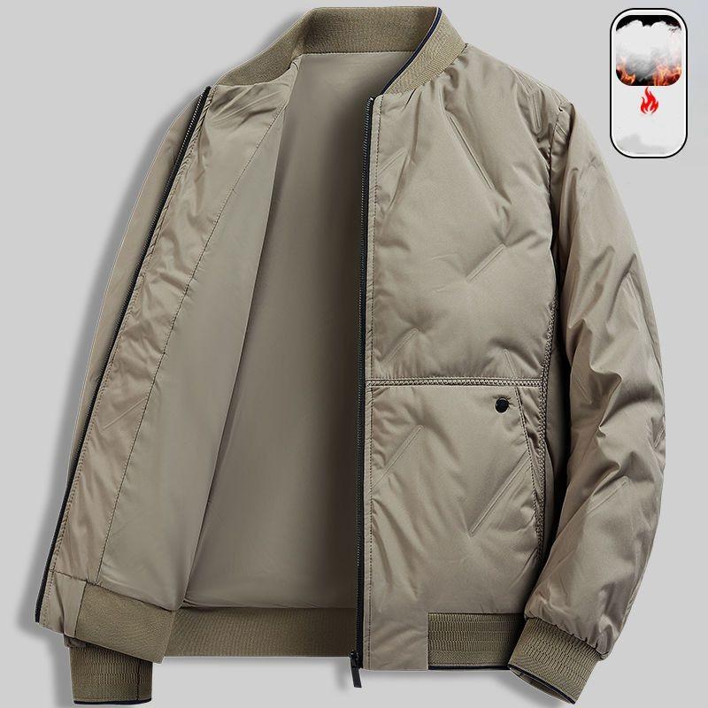 Мужская зимняя утепленная куртка, молодежная повседневная простая теплая куртка, топ