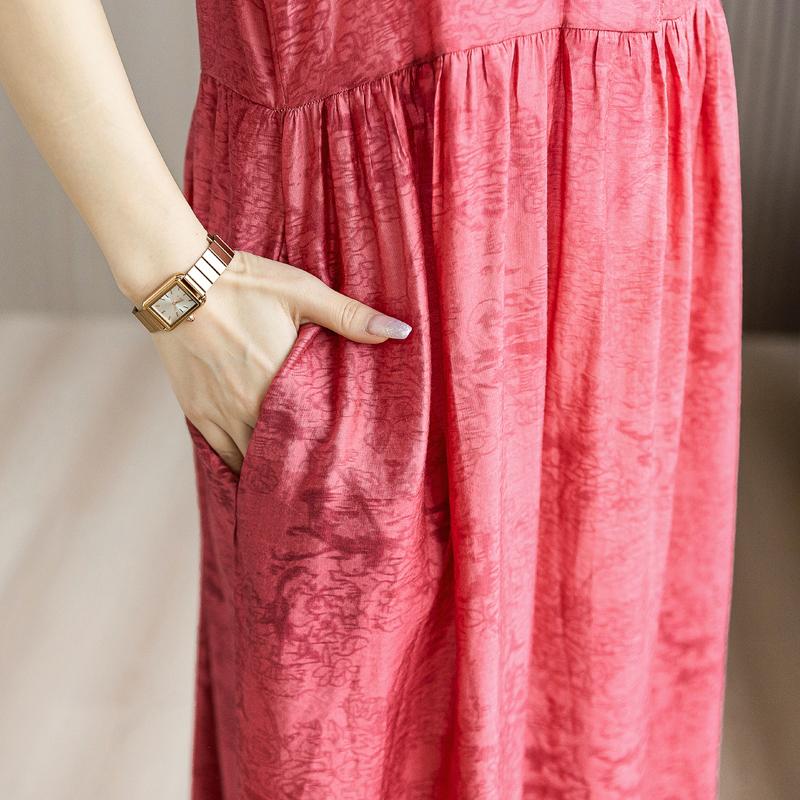 Элегантные платья для женщин, повседневные летние длинные платья больших размеров с короткими рукавами, женская винтажная женская одежда среднего возраста