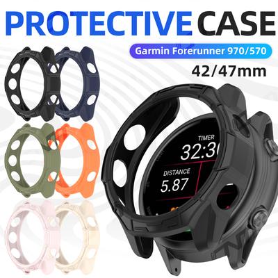 Мягкий защитный чехол для Garmin Forerunner 970 570 42 мм 47 мм Ударопрочный мягкий силикон Ударостойкий защитный корпус