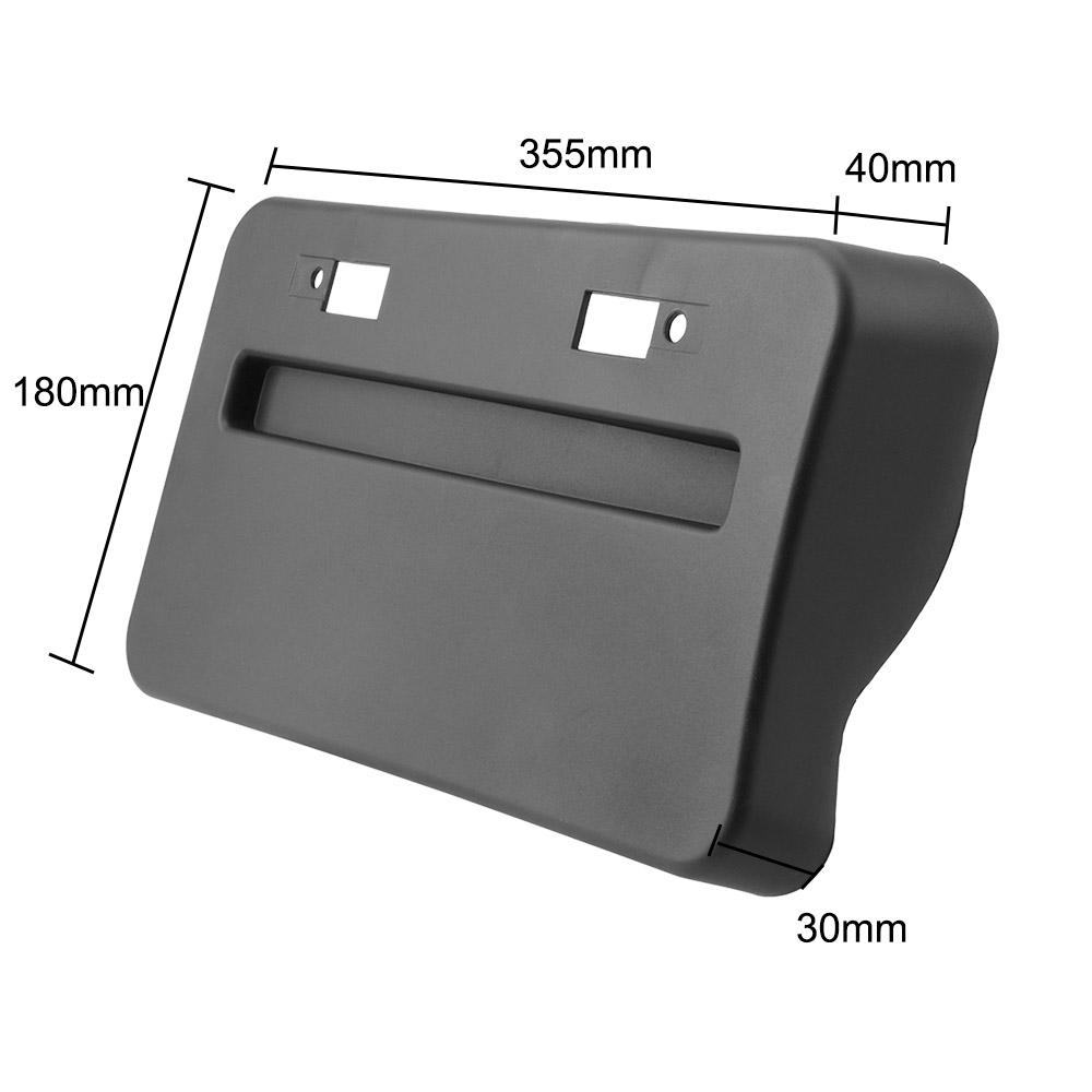 License Plate Bracket License Plate Frame Relocator Base 1Pcs Auto Front Bumper Install Not For Lancer 2015 For Mitsubishi Lancer GTS EVO X 2008-2018