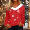 Long Sleeve Shirts For Women Cute Tops Christmas Prints Tees Blouses Casual Plus Size Basic Tops Pullover