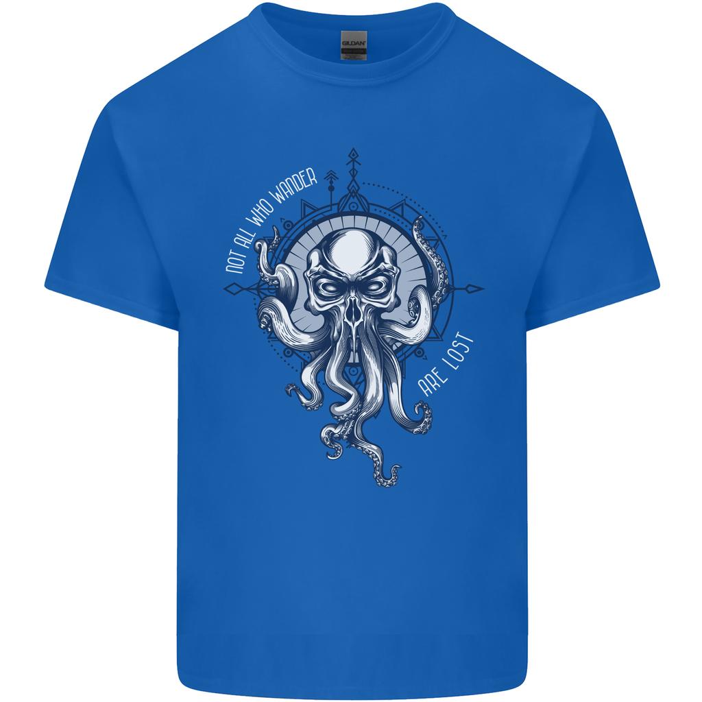 Cthulhu Wander Kraken Octopus Ocean Unisexs Light Cotton TShirt