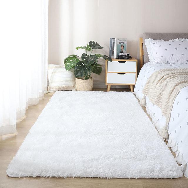 Розовый ковер для украшения комнаты, современный напольное покрытие для гостиной, коврики для зала, спальни, пушистый мягкий коврик для гостиной, волосатые нескользящие большие коврики