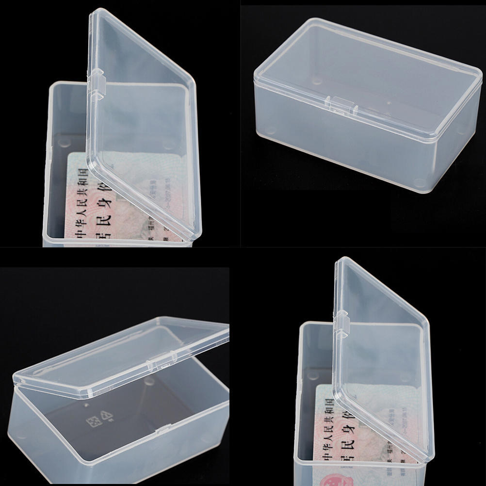 Квадратный пластиковый прозрачный прозрачный чехол для сбора ящика для хранения с крышкой