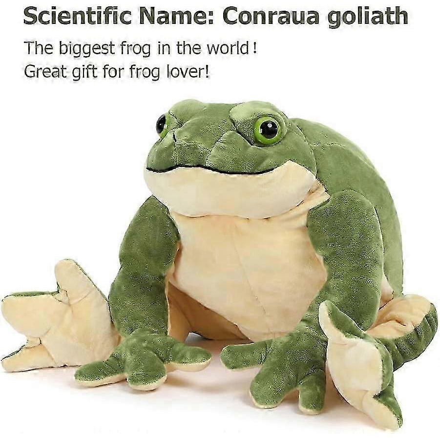 Giant Frog Stuffed Animal Frog Plush, Large Stuffed Frog Plush, Big Stuffed Green Frog Pillow for Kids, 22 Inch-Good