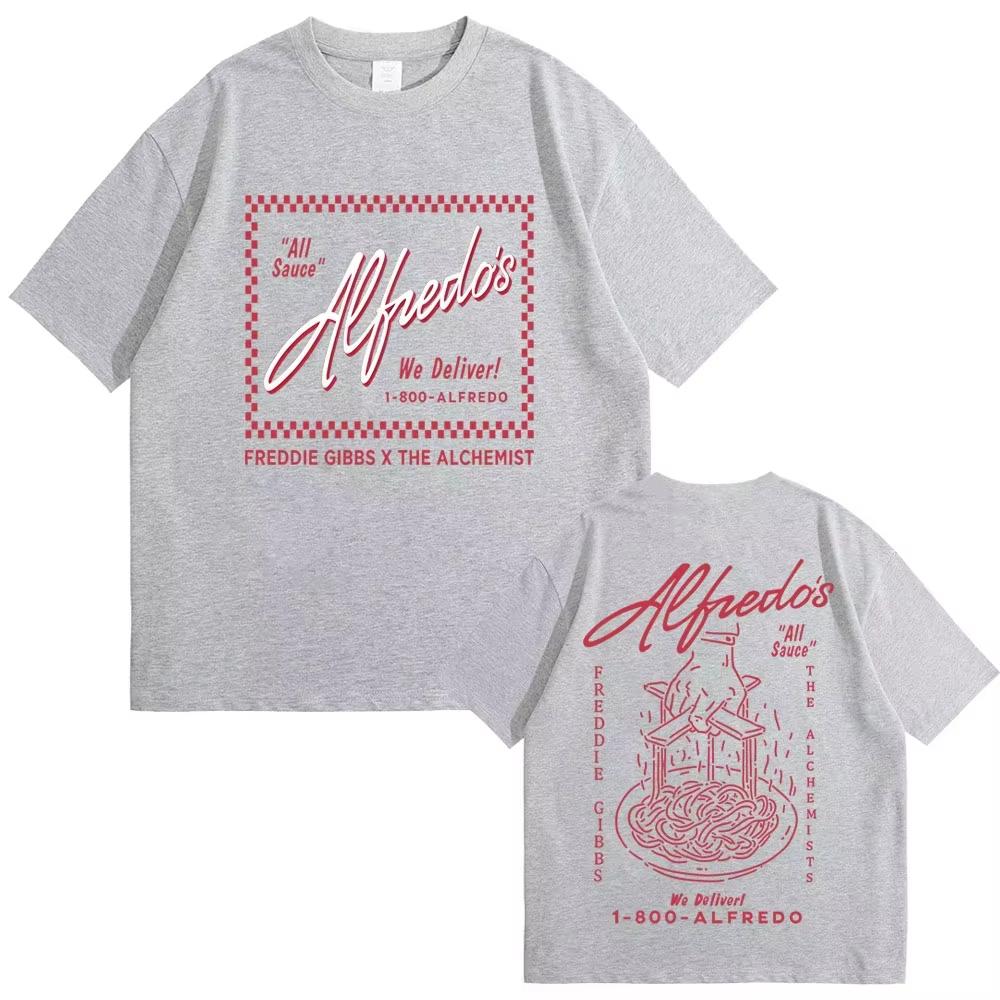 Rapper Freddie Gibbs Alfredo Cotton Mens Oneck Shirt Graphics Womens Summer Retro Gothic HipHop High Quality Luxury Tshirt