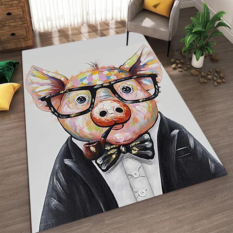 Ковер в скандинавском деревенском стиле для спальни, дивана, чайного столика, татами, мультяшный, длинная полоса, домашний, для гостиной, напольный коврик