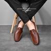 Мужская повседневная обувь из натуральной кожи, мягкие мокасины, мужские туфли на плоской подошве, модные брендовые мужские лоферы, дышащая обувь для вождения