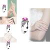 Fashionable Heart Shaped Pink Zircon Crystal Ring With Silver Plated Adjustable Band For Women