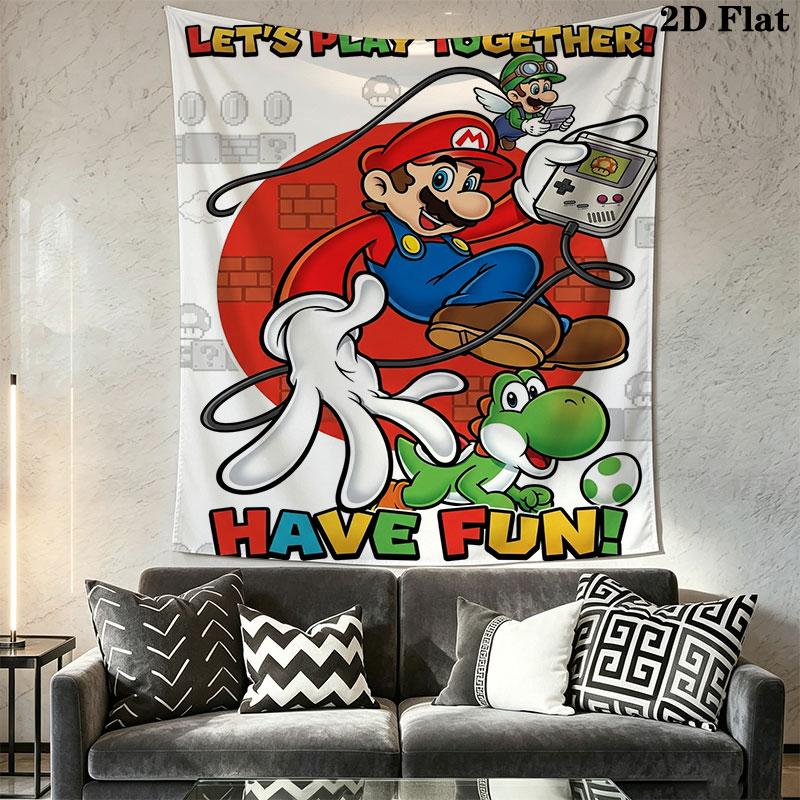 Mario Wall Hanging Printed Fabric Blanket Decorative Tapestries for Bedroom Living Room Home Decor
