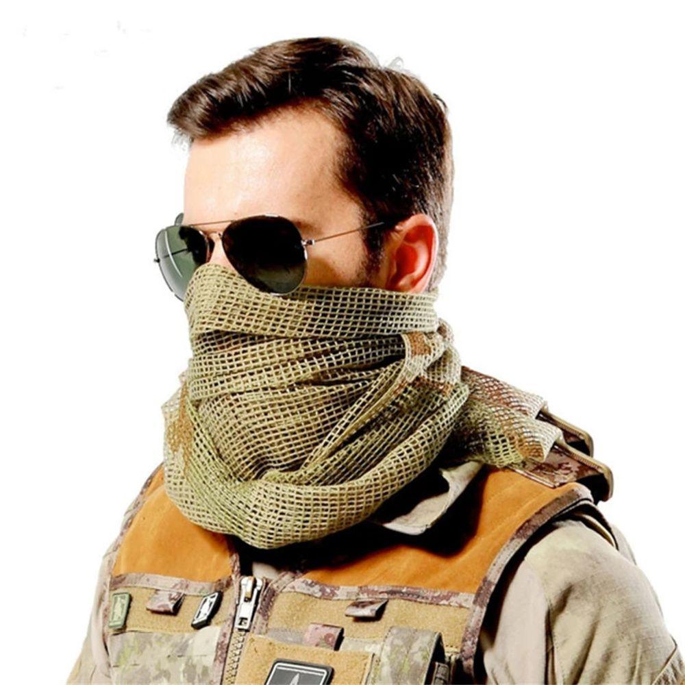Outdoor Sport Head Shawl Camouflage Mesh Net Camo Scarfs Camping Scarf Neck Scarf Cycling Scarf