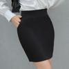 Uniform Skirts Black Uniform Slim Fit Skirts for Women Pocket Bag Hip Skirt Short Skirt