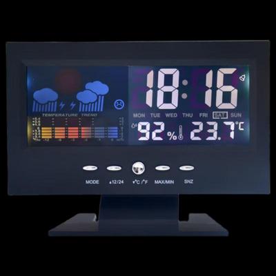Brangdy LED Цветной Экран Погодный Будильник