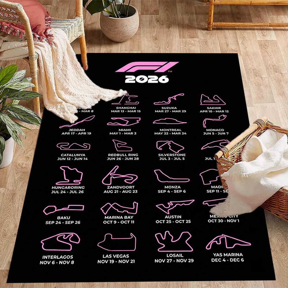 Formula Calendar Floor Mat Design for Playrooms Decorate room Entryway Dining Room Anti-slip Rug Decorate Offices Spiritual Gift