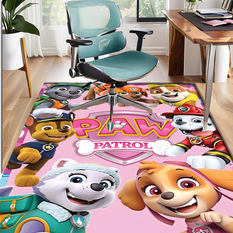 PAW Patrol Pattern Rug, Indoor/Outdoor Mat, for Picnic, Gameroom, Bedroom, Office, Living Room, Home Decor Carpet, Birthday Gift