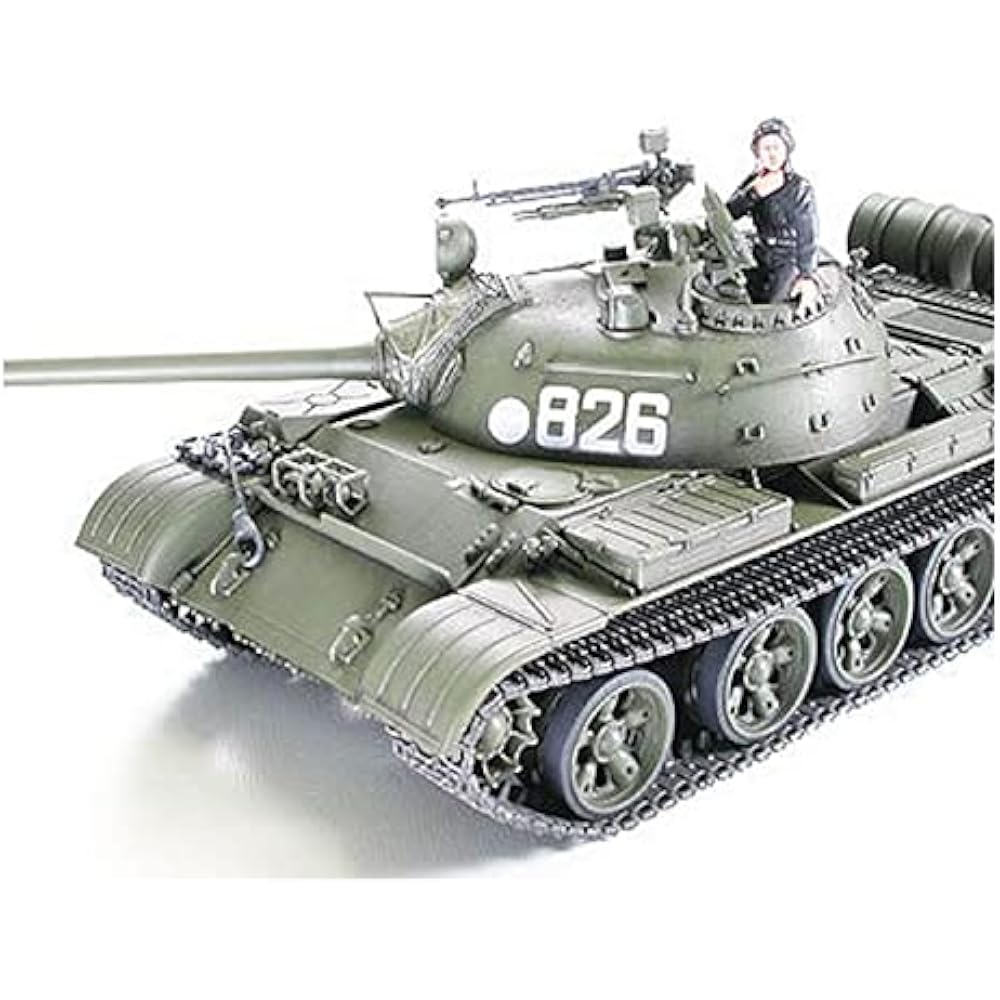 Серия военных миниатюр Tamiya 1/35 №. 257 Советский Танк Т-55А Пластиковая Модель 35257