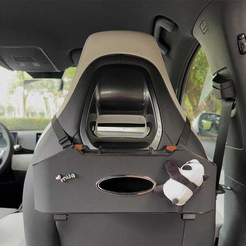 Органайзер на спинку сиденья автомобиля с держателем для салфеток и подстаканником - Многофункциональный органайзер