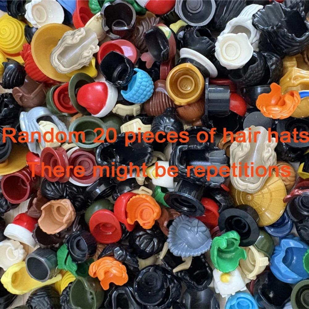 City Building Blocks Body Character Clothing Accessories Helmet Hat Colorful Hair Hairstyle Mini Brick Compatible Toy Gift X040