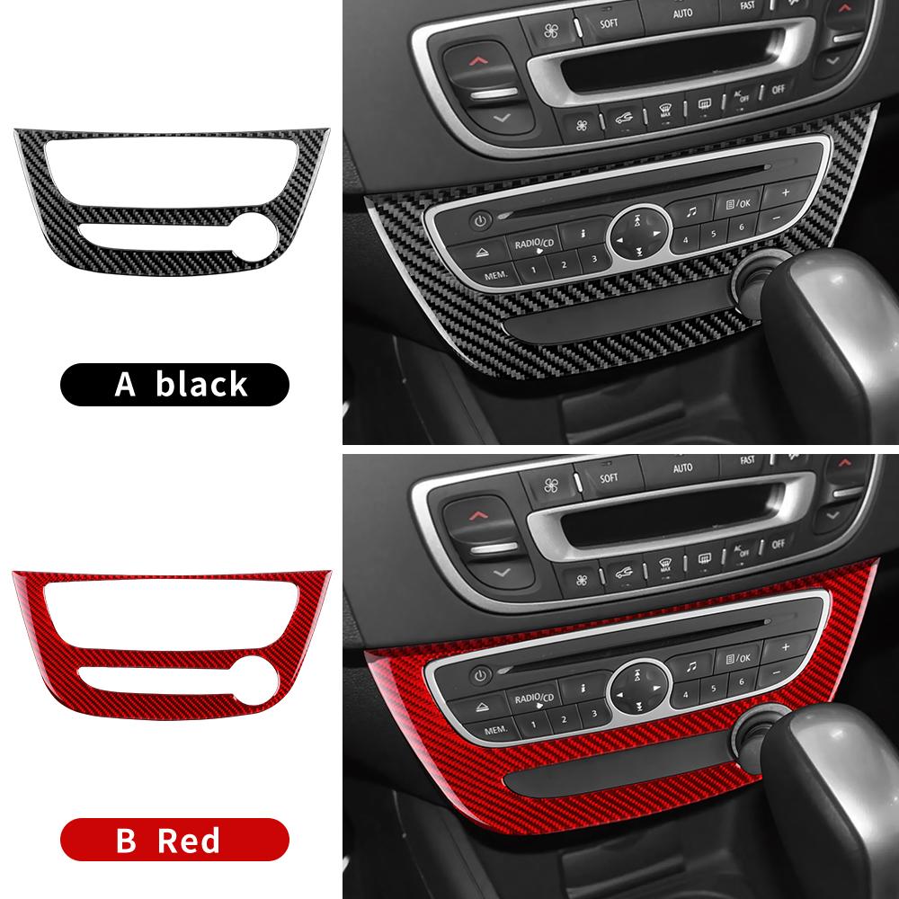 Carbon Fiber Style Interior Sticker for Renault Fluence Megane RS 2009 2010 2011 2012 2013 2014 2015 LHD RHD Interior Panel