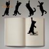 1Pc/5Pcs Metal Cat Bookmark Black Cat Book Page Divider Animal Page Markers Reading Accessories for Reader And Cat Lover