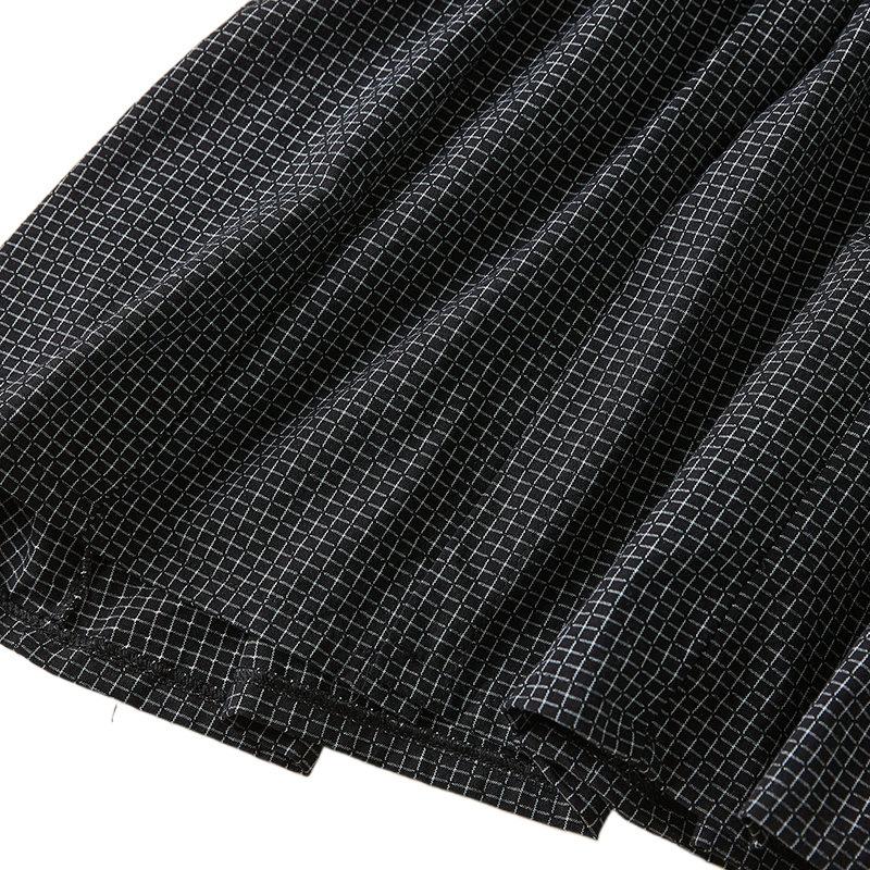 Осеннее литературное платье Plus с длинными рукавами в клетку, женские платья-рубашки средней и длинной длины