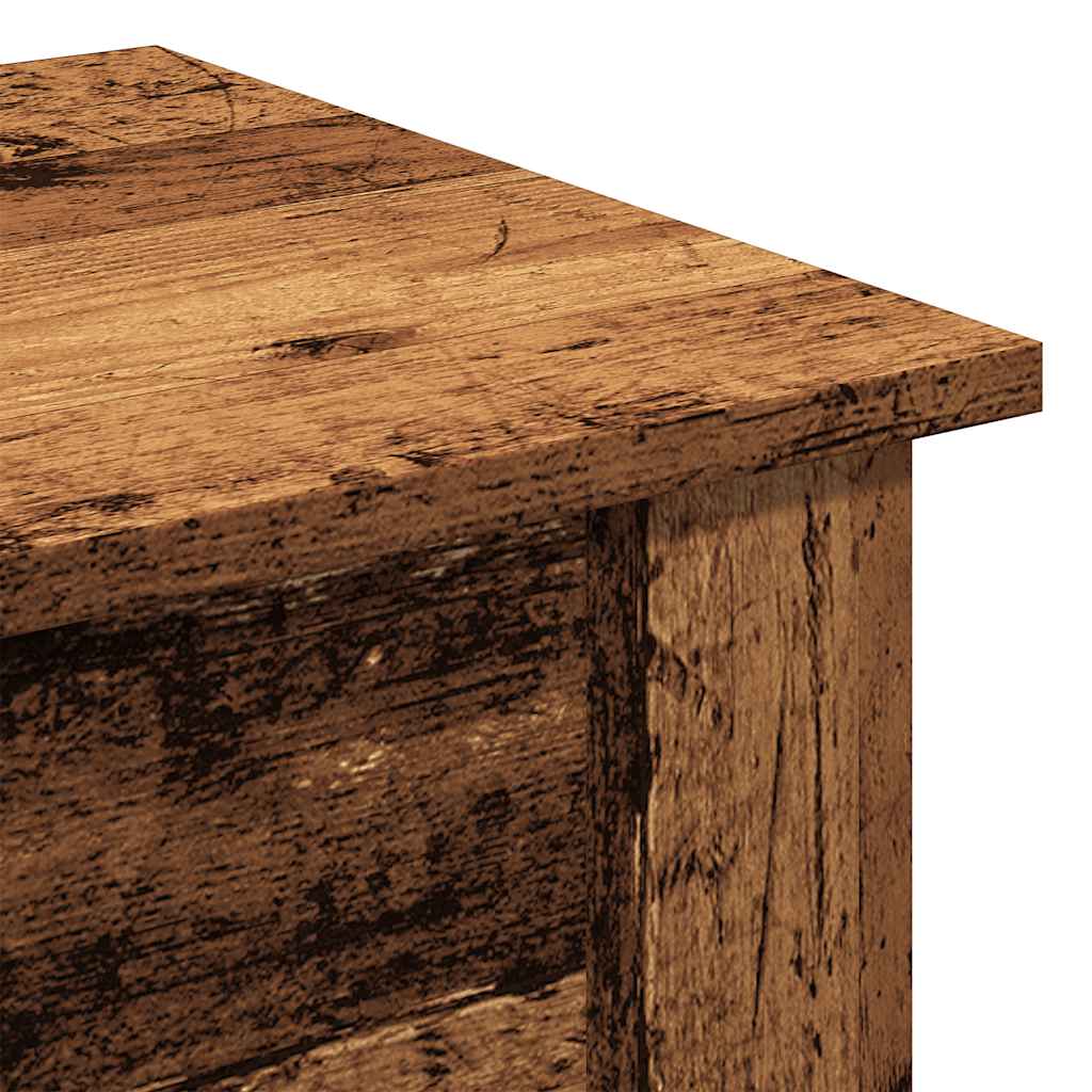 Coffee Table Vintage Wood Look 40 x 40 x 42 cm Engineered Wood