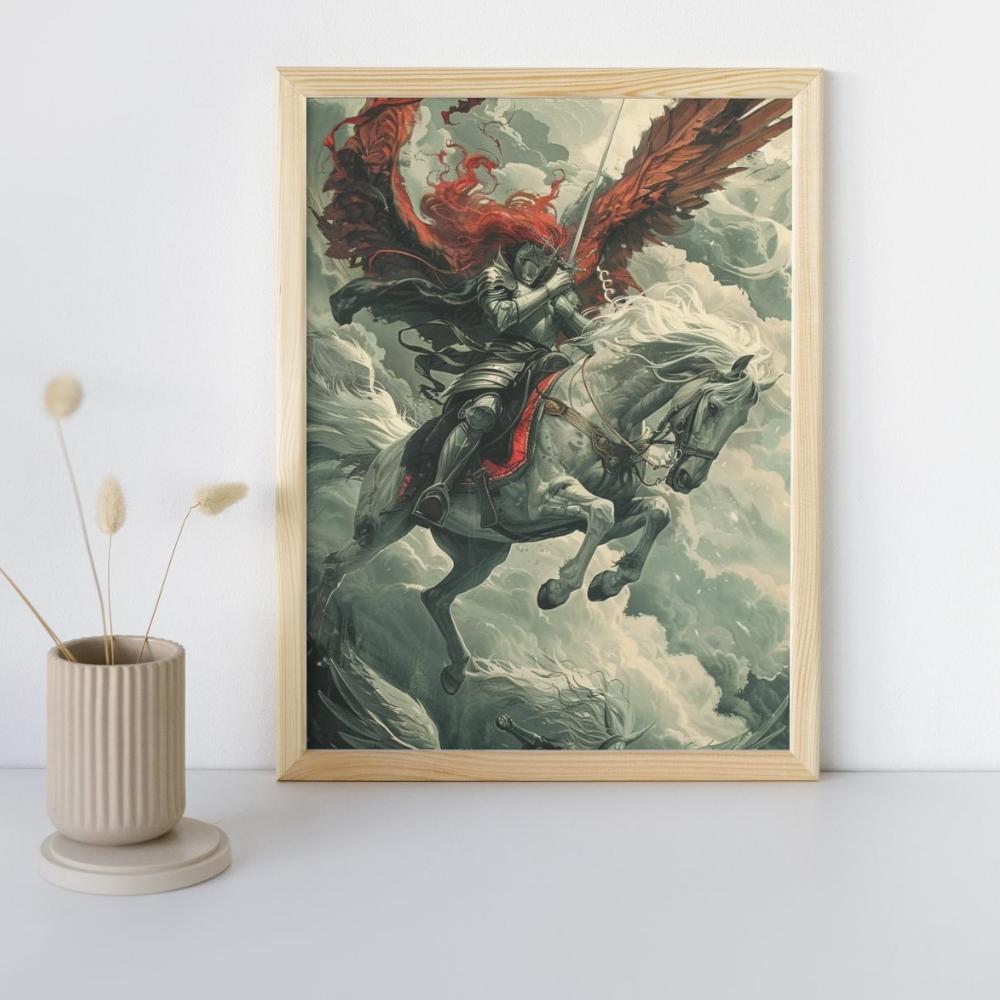 Malowanie Po Numerach Obrazy Do Malowania Majestatyczny Rycerz 40X50 Cm