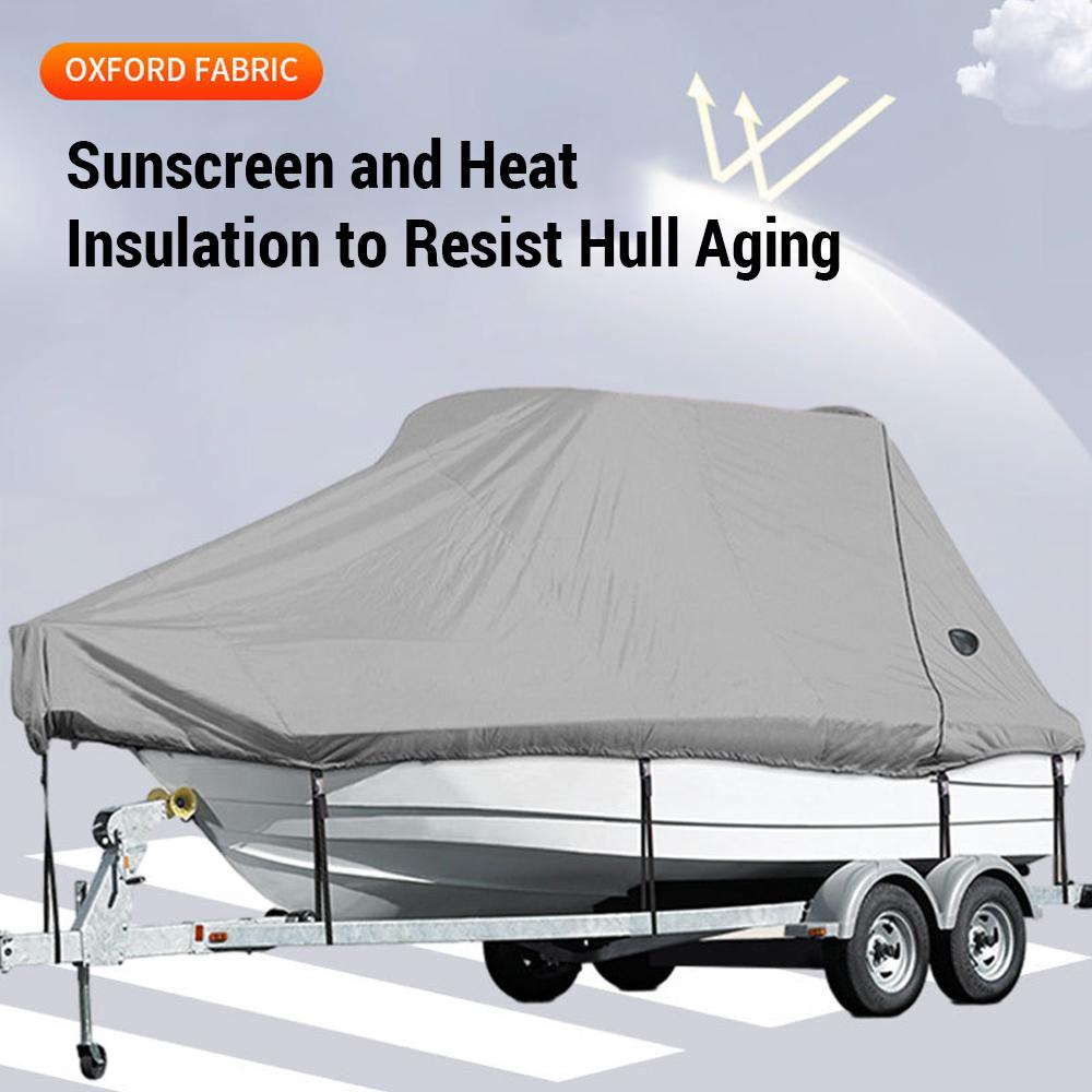 Чехол для лодки 11-22 фута, V-образный пылезащитный чехол для яхты, непромокаемый чехол для лодки, солнцезащитный крем, тафта 190T