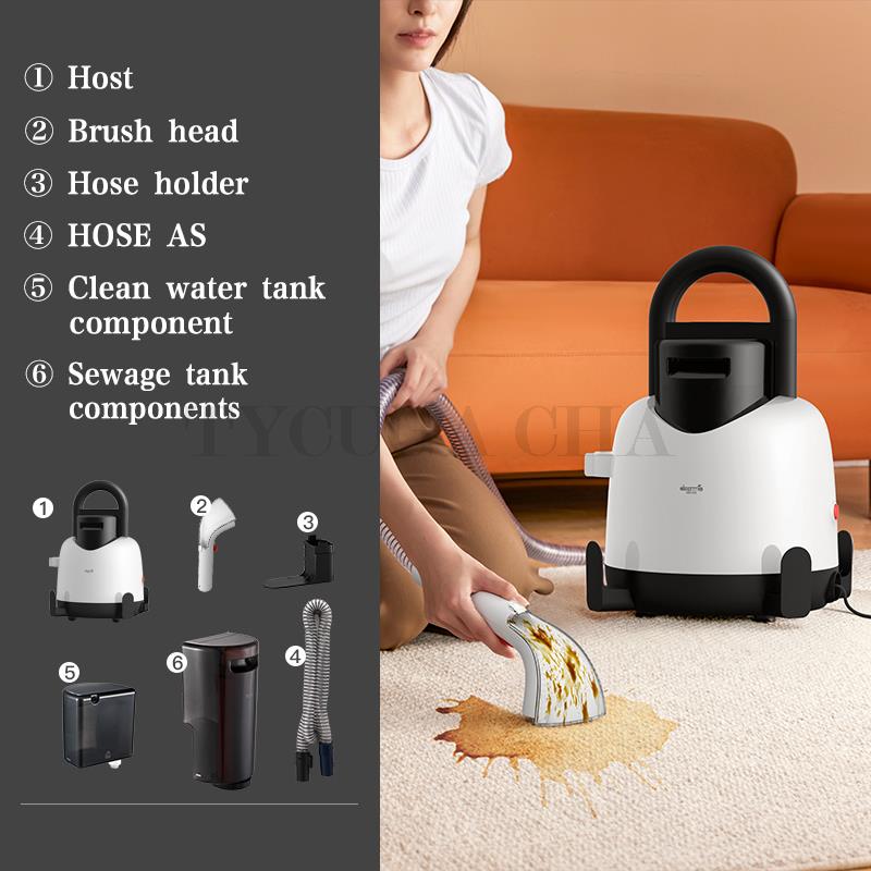 Электрический пароочиститель с функцией вакуумного распыления и всасывания, встроенная высокотемпературная стерилизация, машина для чистки ковров, диванов, матрасов