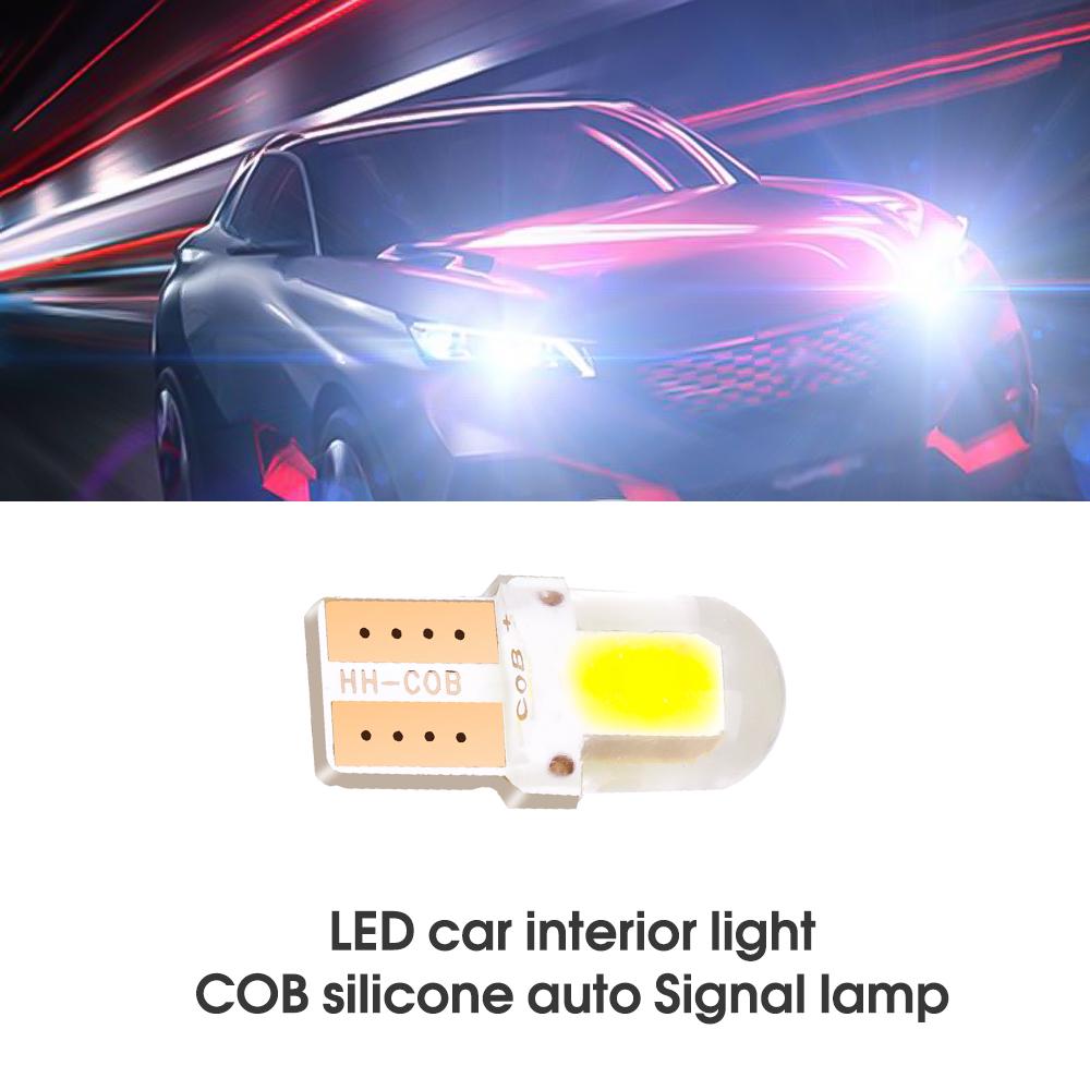 2/10/20 шт. 4 чипа COB свет автомобильный светодиодный W5W T10 194 168 W5W 4SMD для парковочной лампы клин габаритный фонарь силикагель автомобильный номерной фонарь