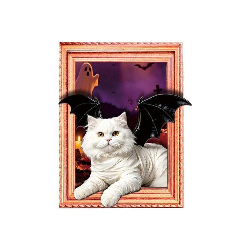 Трехмерный Halloweenский магнит на холодильник с рамкой для питомца, Магнитные держатели для фото и записок на металлические поверхности кухни
