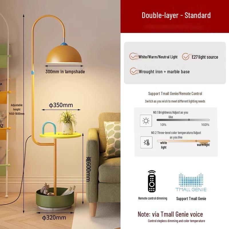 Мемфис Торшер: Стильная гостиная, диван и лампа для детской комнаты со встроенным хранилищем и функцией журнального столика