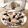 Personalized Haikyuu Round Chair Office Rug - Perfect for Mat, Office Chair & More - Ideal Gift for Birthdays and Holidays