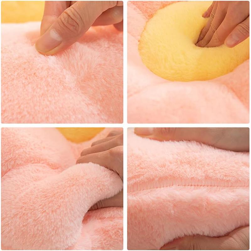 LMETJMA Милая подушка в виде цветка, плюшевая подушка в форме цветка, подушка для сидения, напольная подушка, декоративная подушка для спальни, гостиной JT418