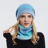 Outdoor Warm Winter Knitted  Hat & Scarf Set Stylish Knit  Cap For Men Women