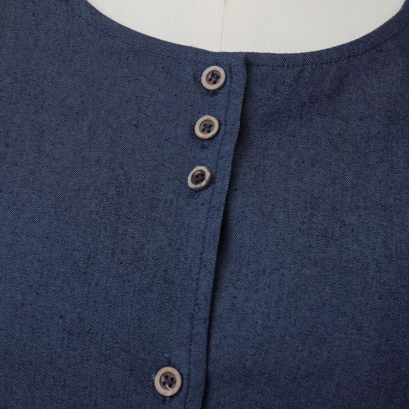 ZANZEA Women Casual Round Neck Loose Long Sleeve Solid Blouse