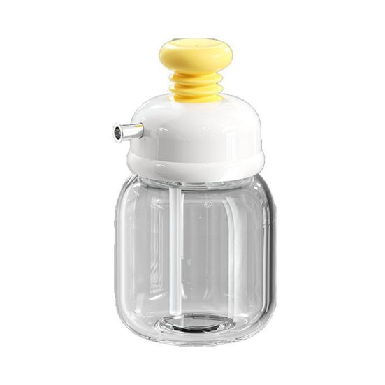 100ml Glass Seasoning Bottle Press-and-Control Cruet Container Oil Soy Sauce Vinegar Dispenser Kitchen Tool