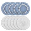 Pack of 10 Car Circular  Buffer Pads Lambskin & Microfiber Bonnet Car Polishing Pad Set for Polishing Car & Furniture
