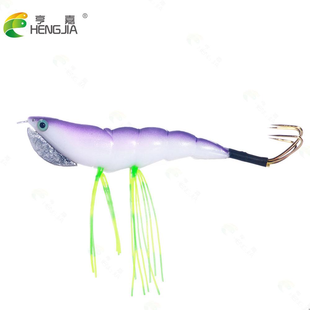 Wooden shrimp lure12CM10Colorful simulated shrimp lure, suitable for both freshwater and saltwater, for bass and catfish, boxed