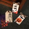 12pcs Vintage Halloween Packing Tags DIY Pendant Tag Halloween Paper Hanging Tag  Home