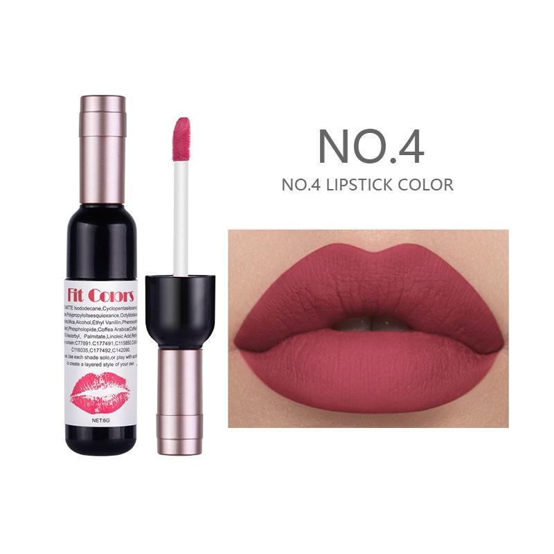 Matte Liquid Lipstick Makeup Set, Matte Liquid Long-Lasting Wear Non-Stick Cup Not Fade Waterproof Lip Gloss