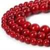 100/300/500 шт. красных бусин, бирюзовых бусин, декоративных бусин, разделительных бусин, бусин из натуральных драгоценных камней, изготовление украшений, браслет-ожерелье своими руками